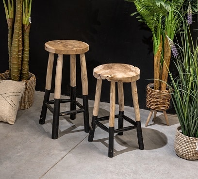 כיסא בר דגם קנזס בשילוב שחור