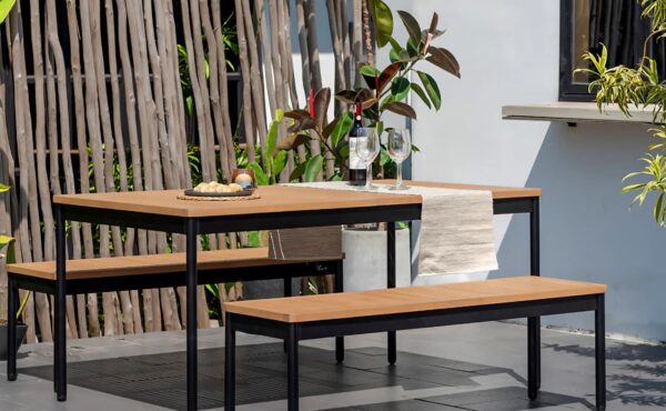 שולחן אלומיניום בנדיגו 160