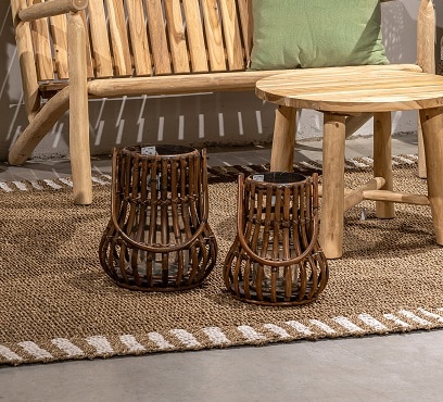 עששית ראטן דגם סמוקי – לפי מידה