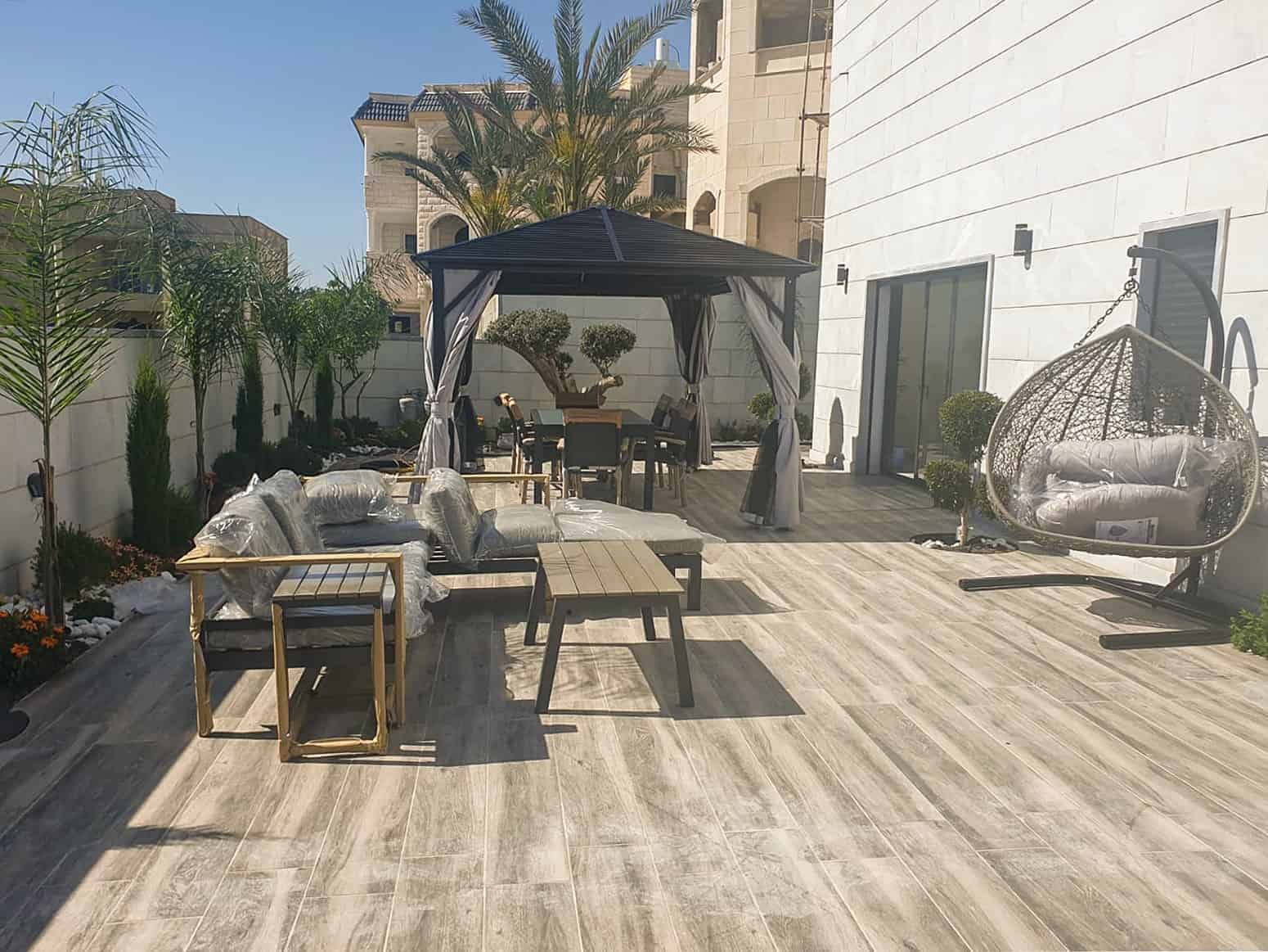 גזיבו אלומיניום דגם קנזס 3X3 מטר