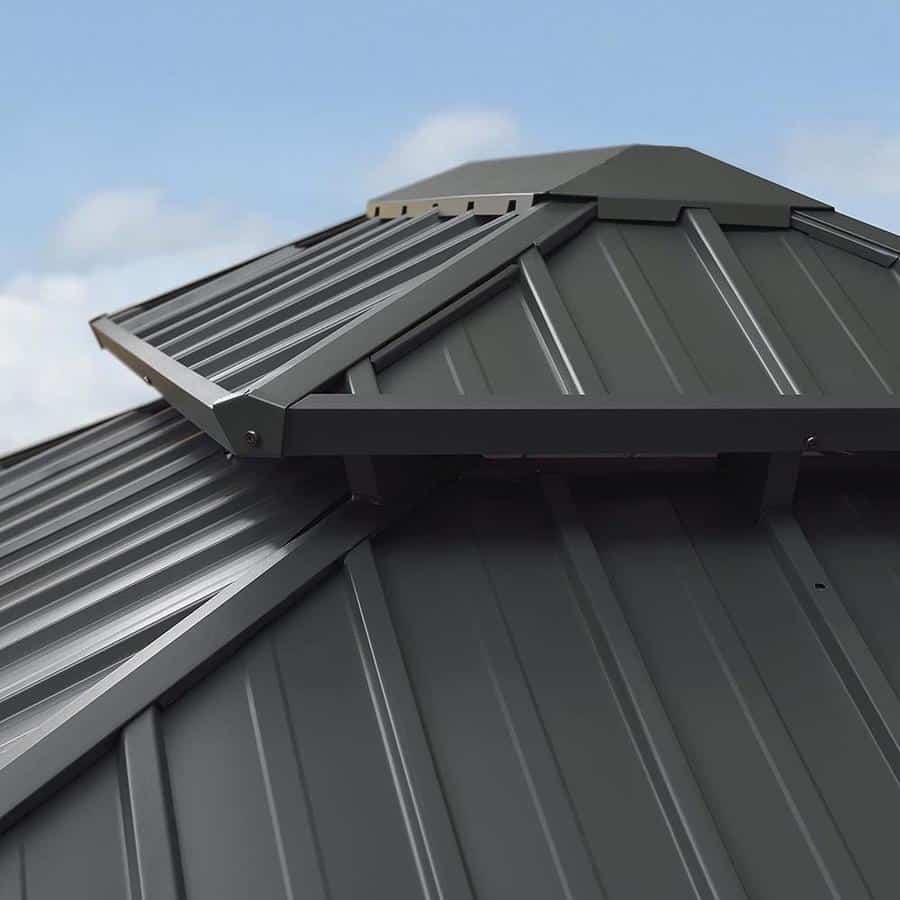 גזיבו אלומיניום דגם קנזס דלוקס 3.65X6 מטר