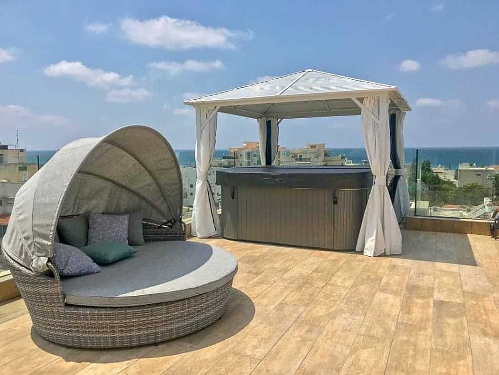 גזיבו אלומיניום דגם קנזס 3X3 מטר