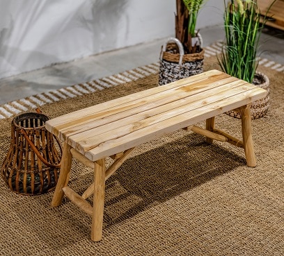 ספסל טיק נורדיק 98 ס”מ