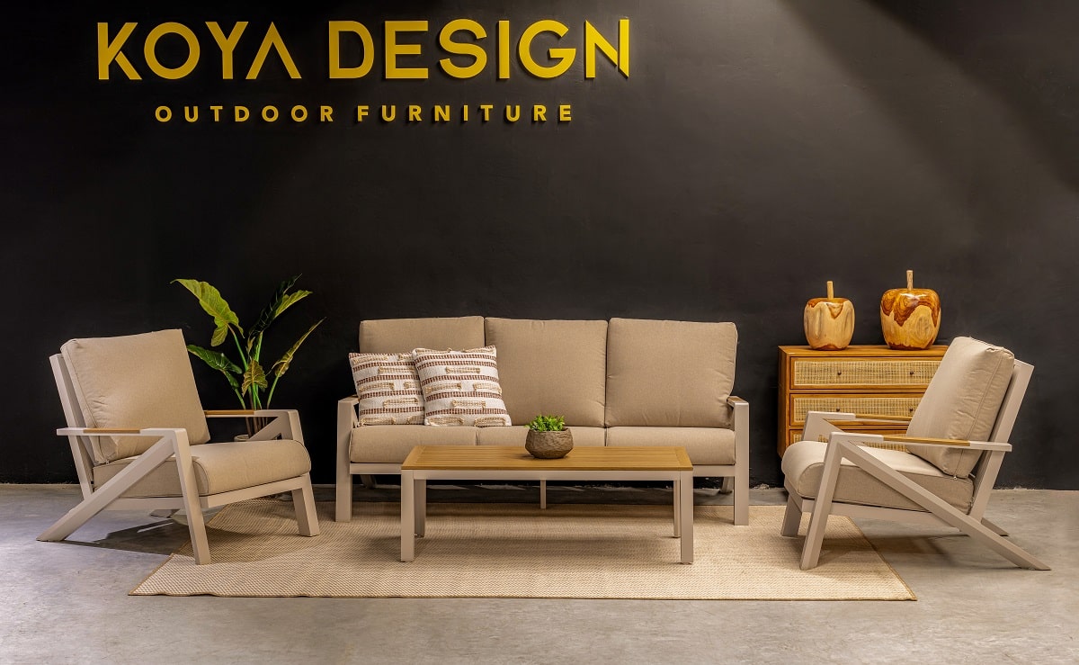 מערכת ישיבה דגם צלסי תלת דמוי עץ