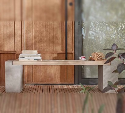 ספסל בטון מעוצב דגם קיטו