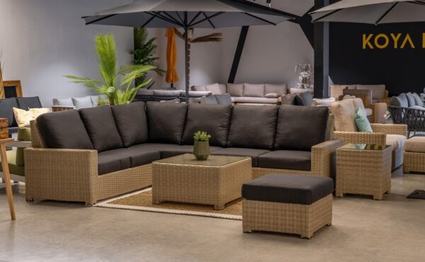 מערכת פינתית דגם נאפה כולל הדום