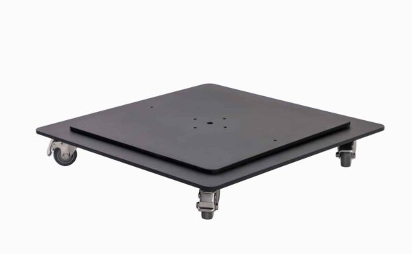 בסיס מתכת דו קומתי מעוצב עם גלגלים 100 ק”ג