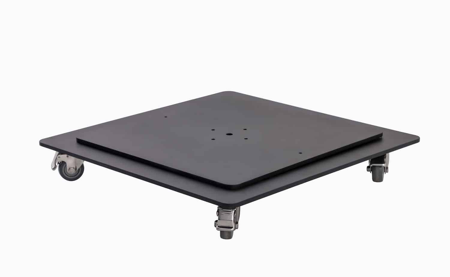 בסיס מתכת דו קומתי מעוצב עם גלגלים 100 ק”ג