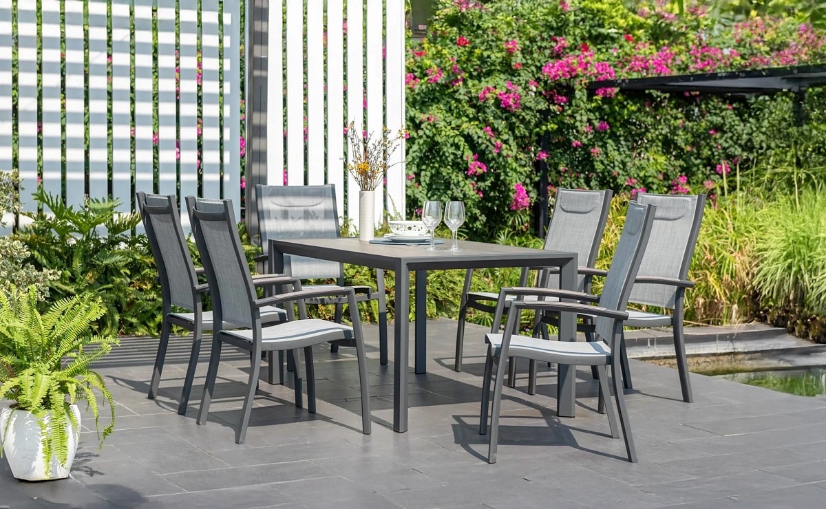 שולחן אורבן 160 בשילוב 6 פנמה