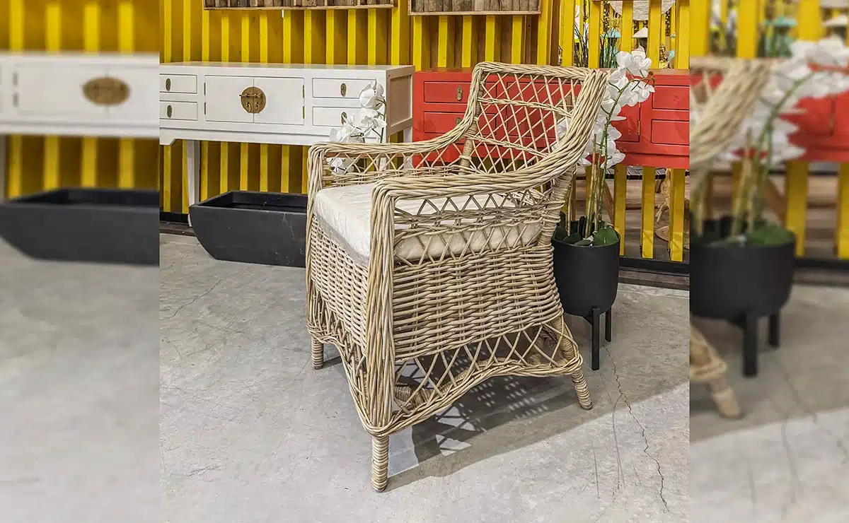 כיסא ראטן טבעי דגם אלכסנדר