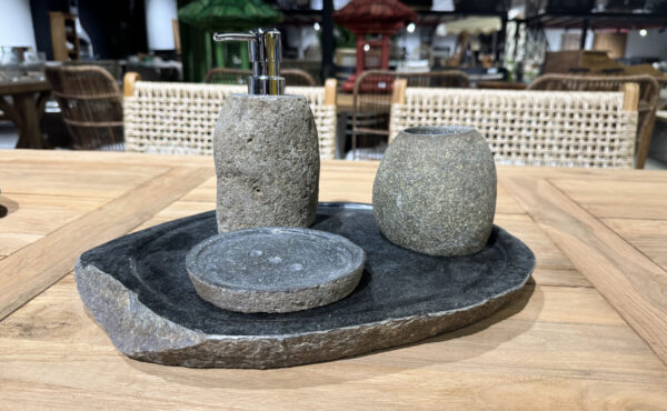 סט סבוניה אבן בזלת