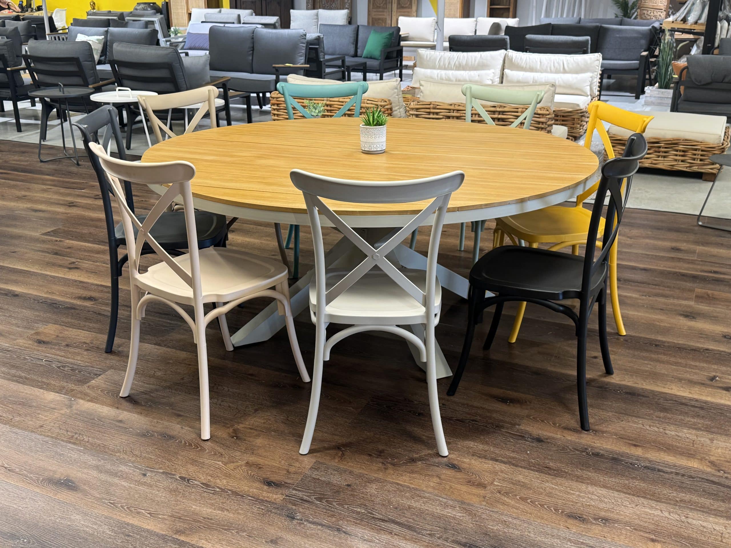 שולחן דלהי 180 בשילוב 8 הריטאז’