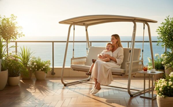 נדנדת רביצה אלומיניום דגם אלורה